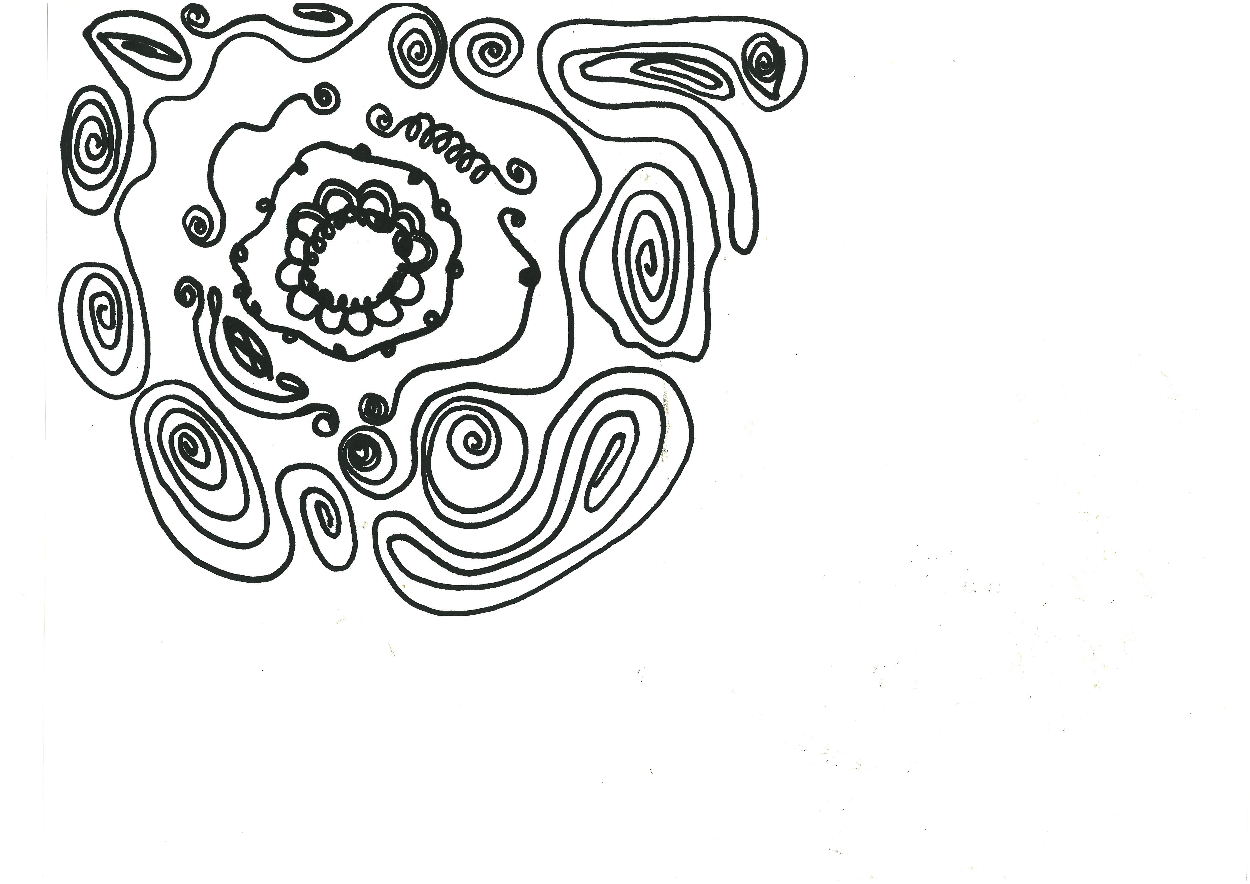 4960x3507 Popcorn Kernel Drawing