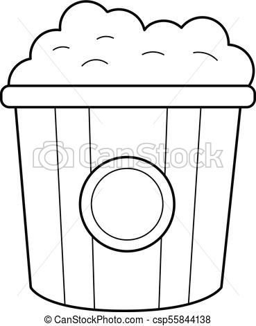 369x470 Popcorn Line Icon Popcorn Vector Line Icon Isolated On White