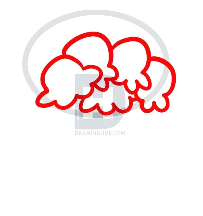 678x720 How To Draw Popcorn