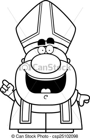 307x470 Pope Clipart Line