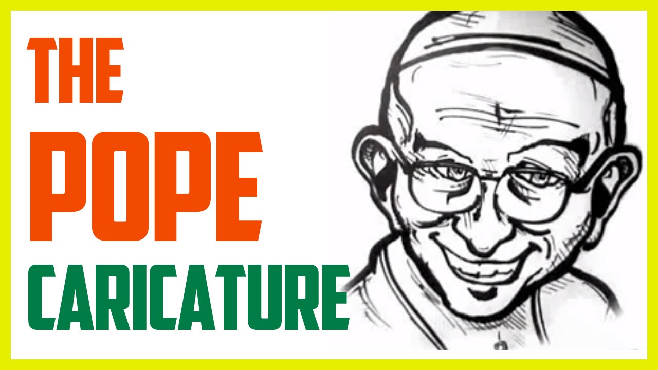 1280x720 pope francis caricature speed drawing a caricature of the pope