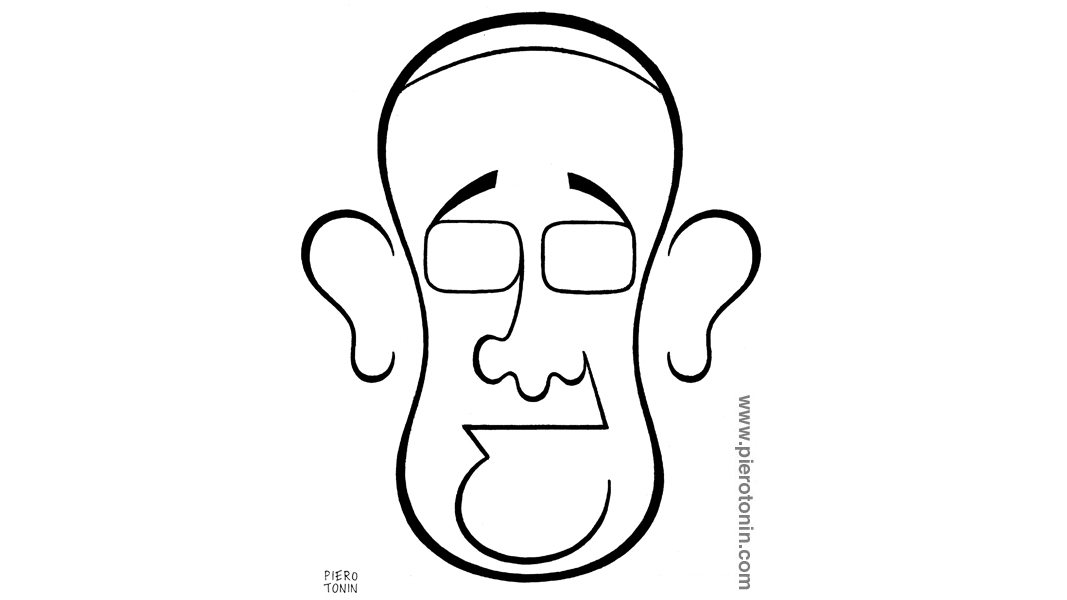1067x600 Piero Tonin Illustration, Animation, Cartoons Portrait Of Pope