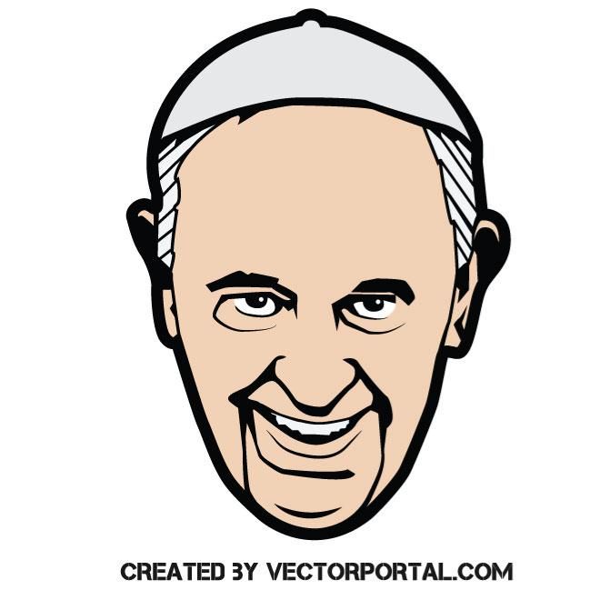 660x660 Pope Francis Vector Image Religious Free Vectors In Pope