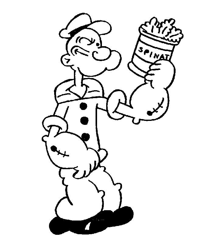 700x800 Popeye Coloring Pages Coloring