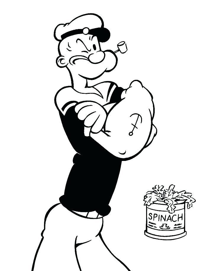 737x916 popeye coloring pages the sailor man coloring pages popeye