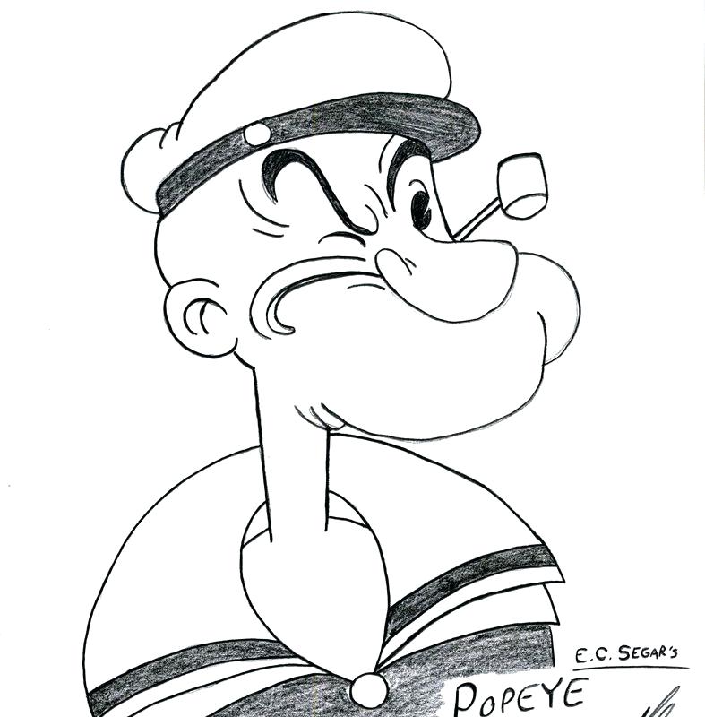 787x800 Popeye Drawing At Getdrawings Com Free For Personal Use The Sailor