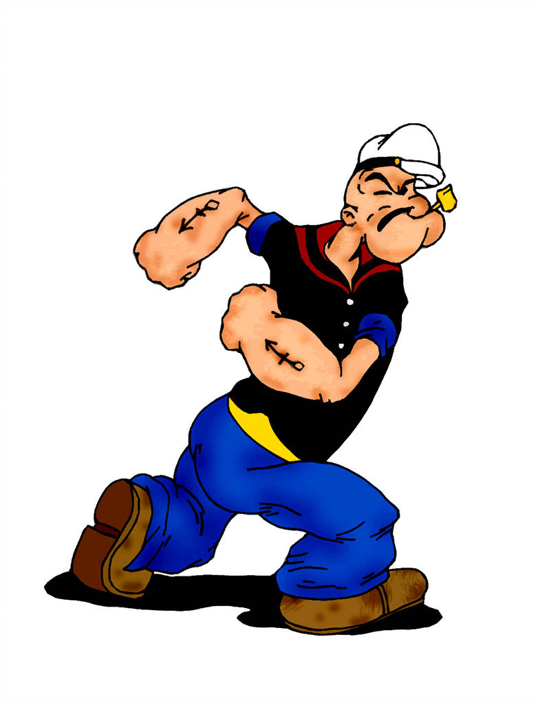 782x1022 Popeye The Sailor Man Color Drawing