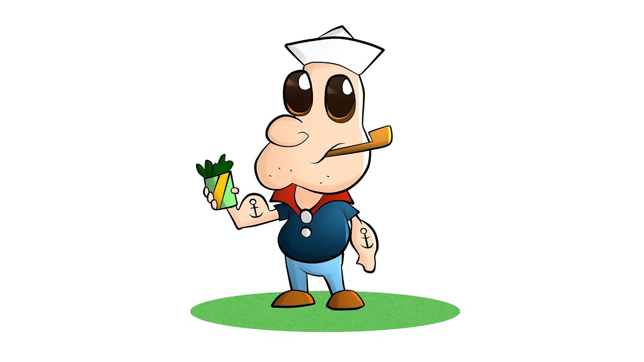 1280x720 Dibujar A Popeye Chibi
