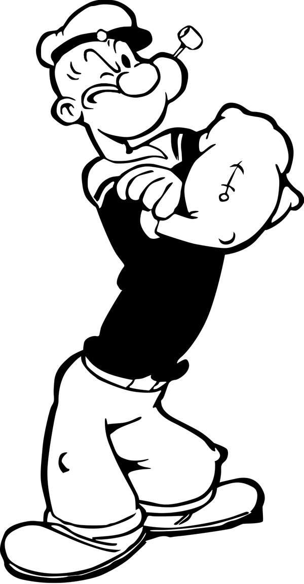 600x1152 Huge Collection Of 'popeye Cartoon Drawing' Download More Than