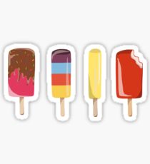210x230 Melting Popsicle Drawing Stickers Redbubble
