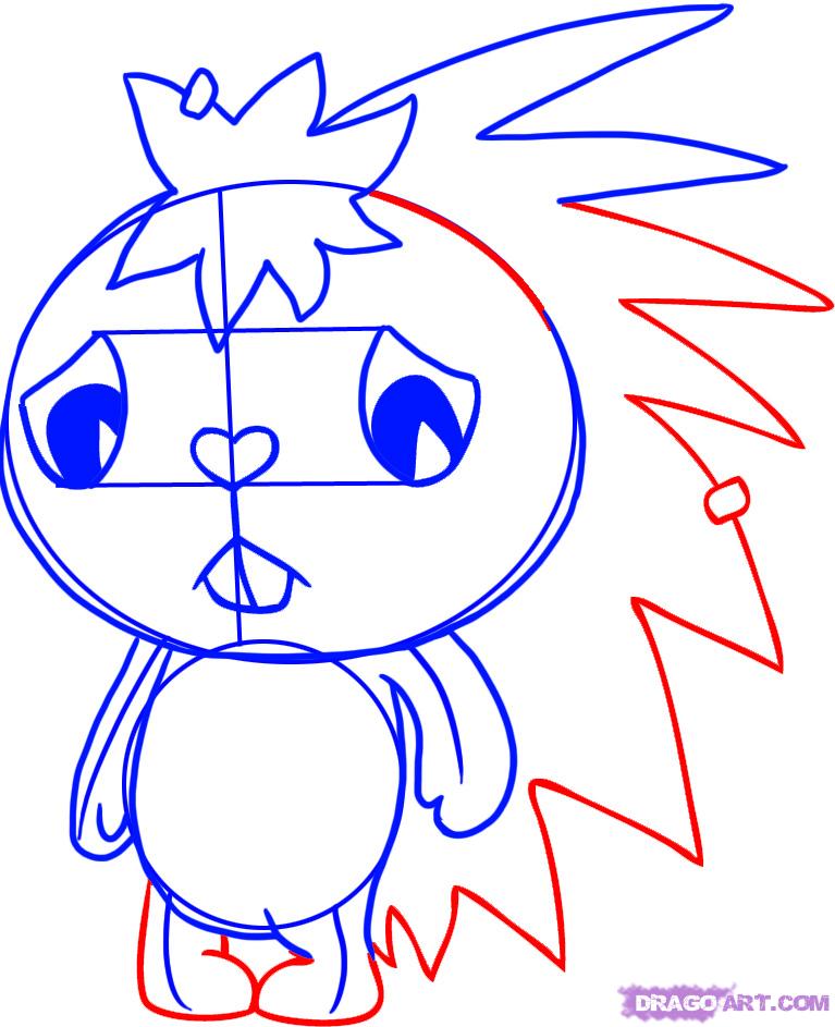 767x943 How To Draw A Porcupine Step