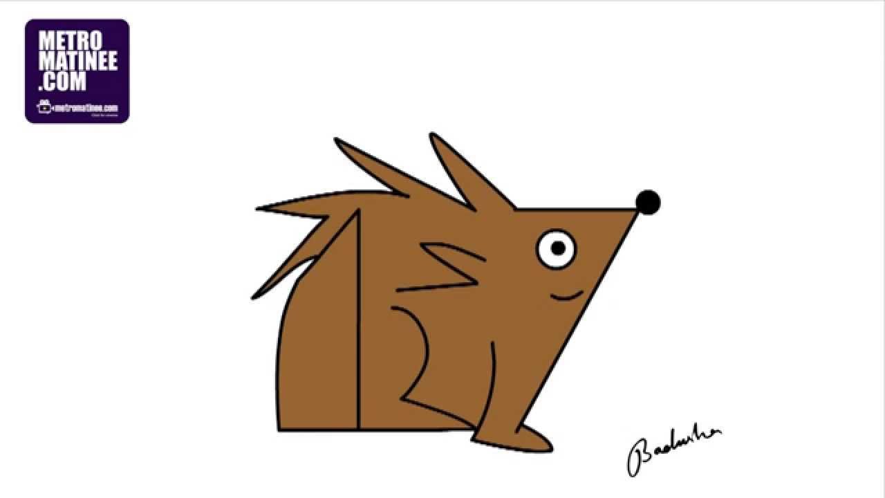 1280x720 Speed Drawing Porcupine