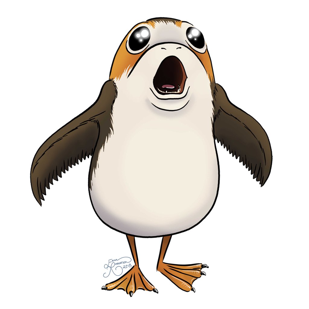 Porg Drawing | Free download on ClipArtMag