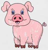 190x197 Retro Vintage Grunge Style Piglet Pig Pork Baby Cap Spreadshirt