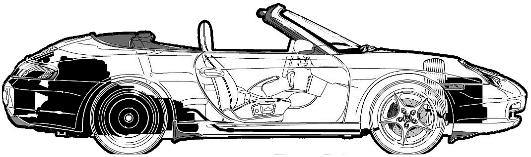 1070x318 How To Draw Porsche Turbo