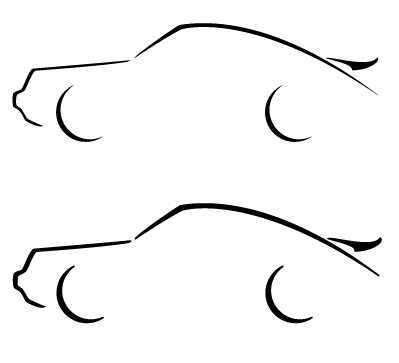 399x363 Porsche Silhouette