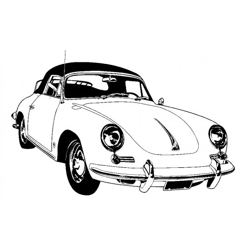 500x500 Porsche Panel Quarter Kit, Leather, Saddle