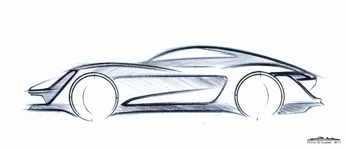 1200x518 Porsche On Behance