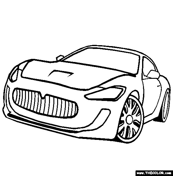 554x565 Maserati Granturismo Coloring