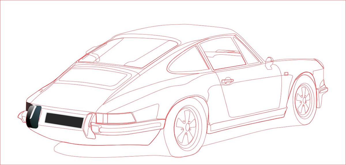 1200x573 Porsche Promotional Illustrations On Behance