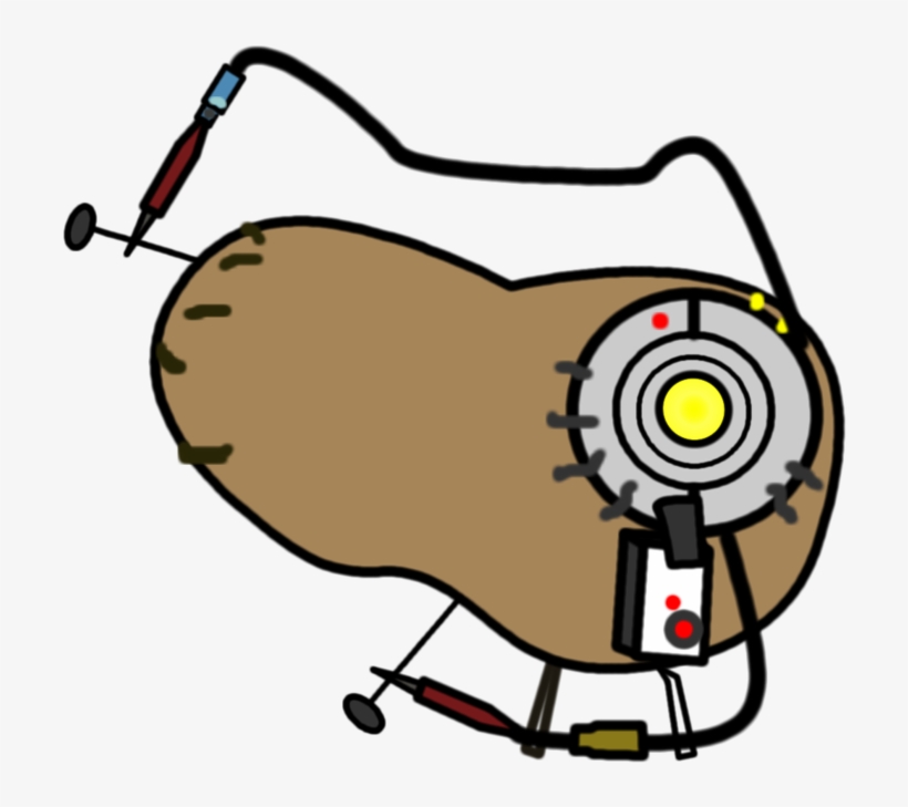 820x729 Glados Potato Png
