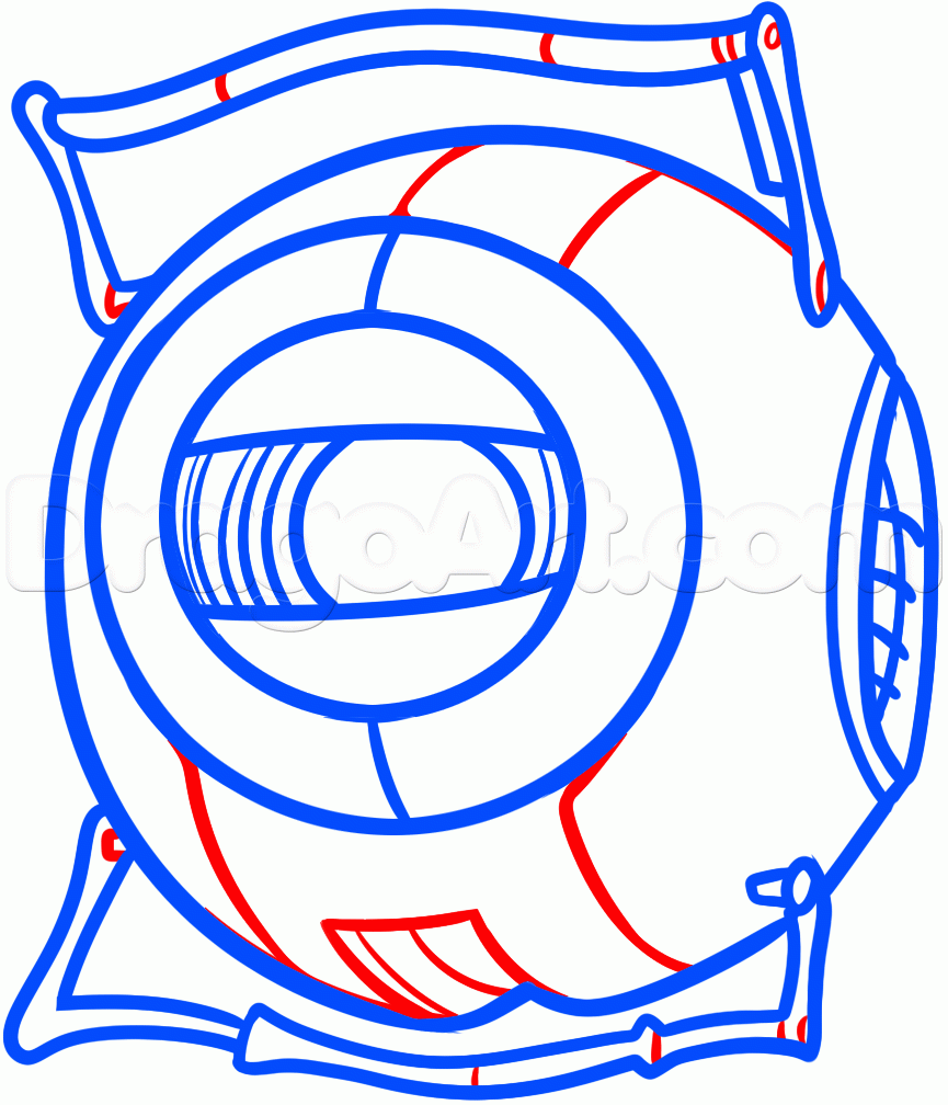865x1008 How To Draw Wheatley From Portal Step Boys Birthday