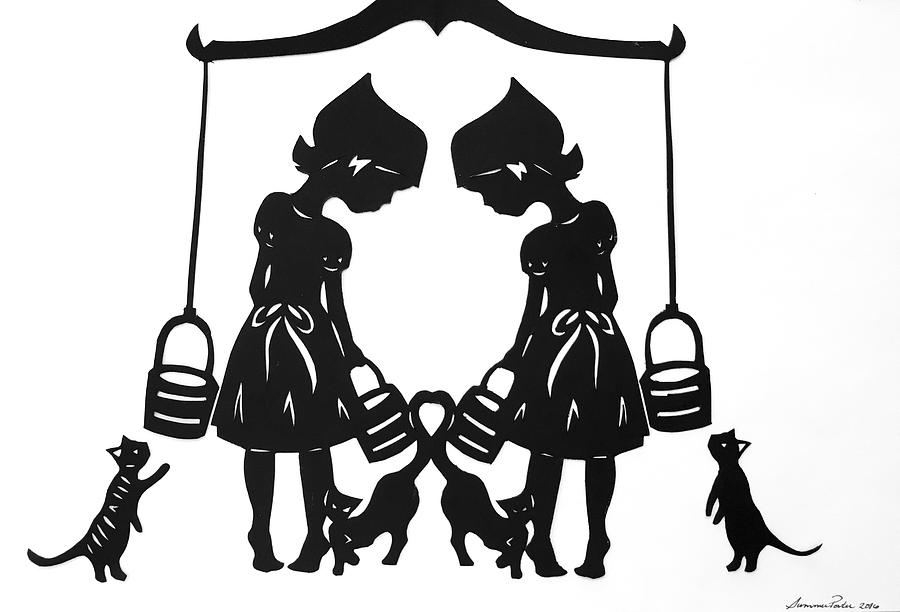 900x612 Pretty As A Milk Maid Drawing