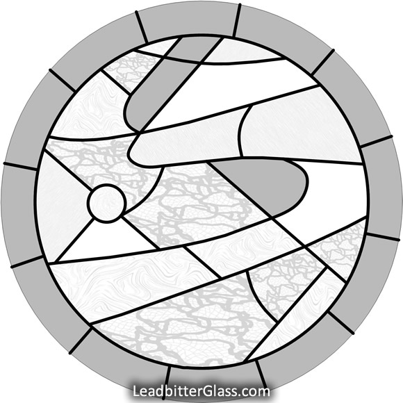 580x580 Large Round Feature Window Glass