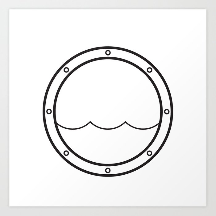700x700 Porthole Icon Art Print