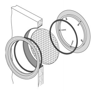 312x300 Circular Stainless Steel Window Porthole For Wooden Door,o