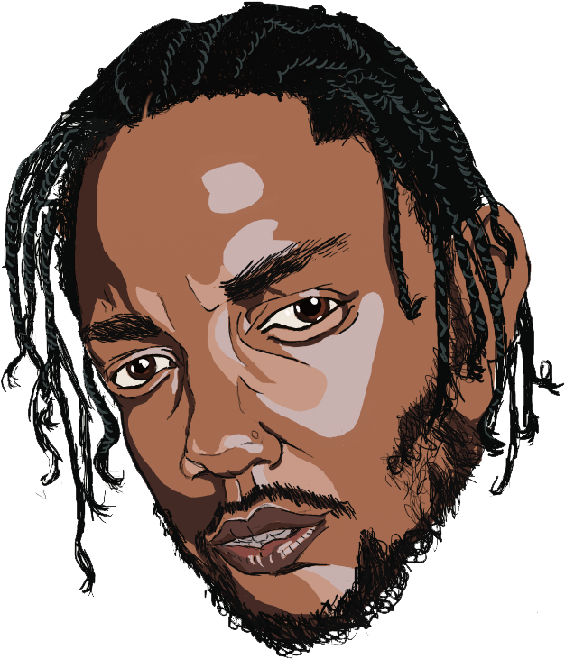 626x731 download kendrick lamar stylised portrait