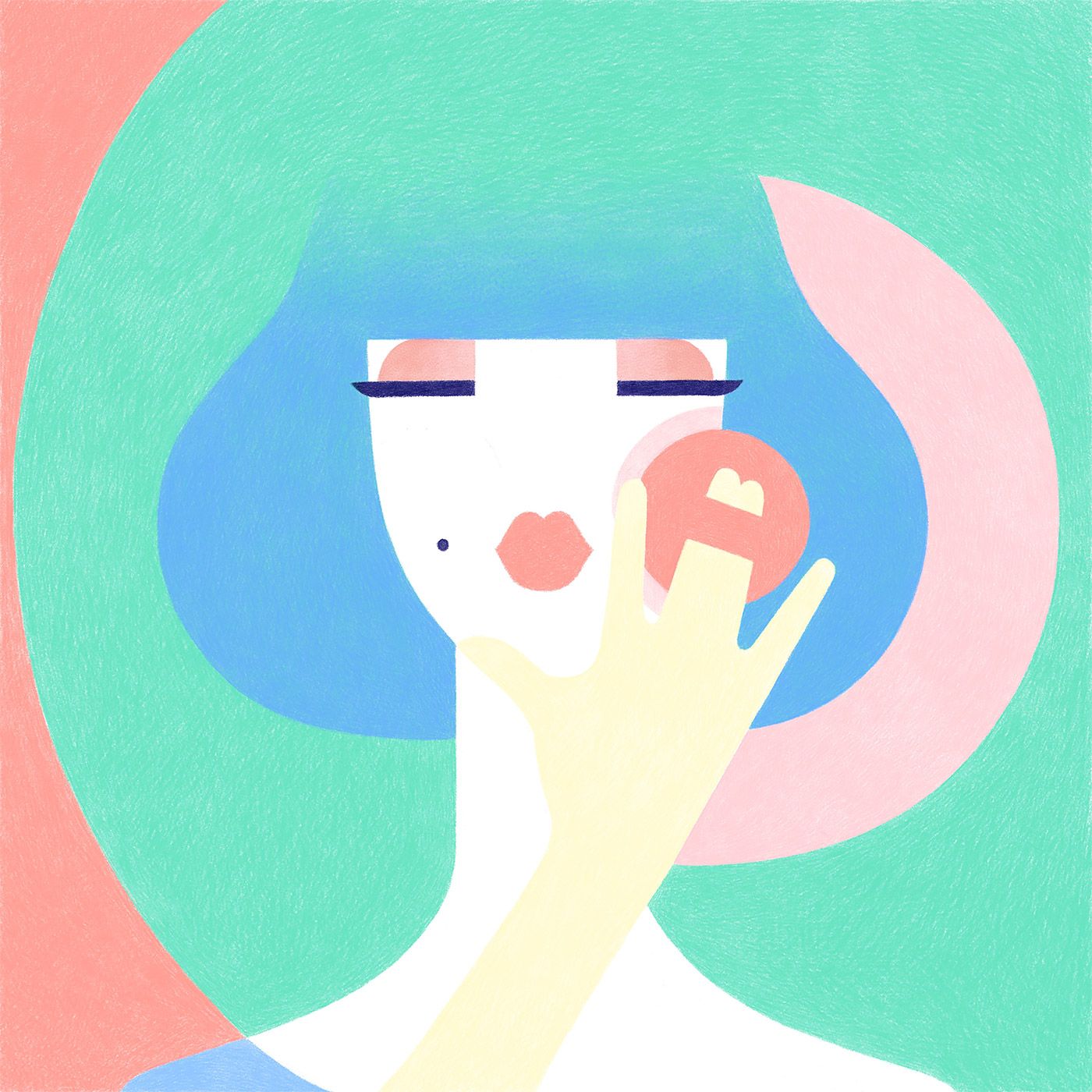 1400x1400 delicate digital portraits paintings