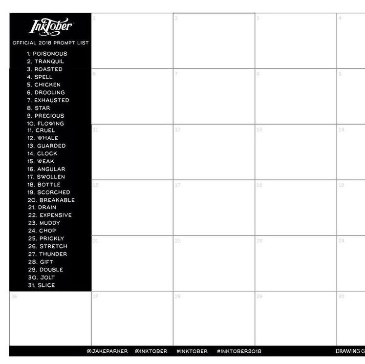 747x745 Join Me In Inktober