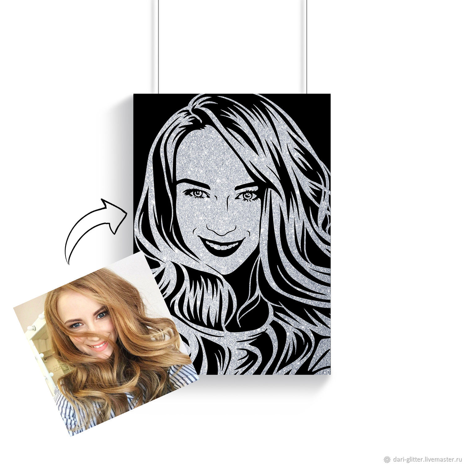 1500x1500 Portrait Of Sequins Cm Shop Online On Livemaster