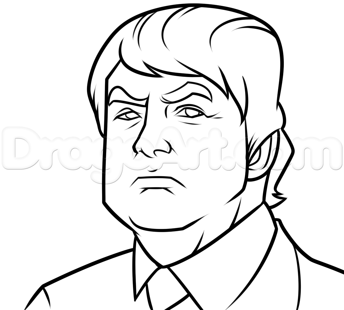 1115x1002 Donald Trump Drawing Lesson, Step