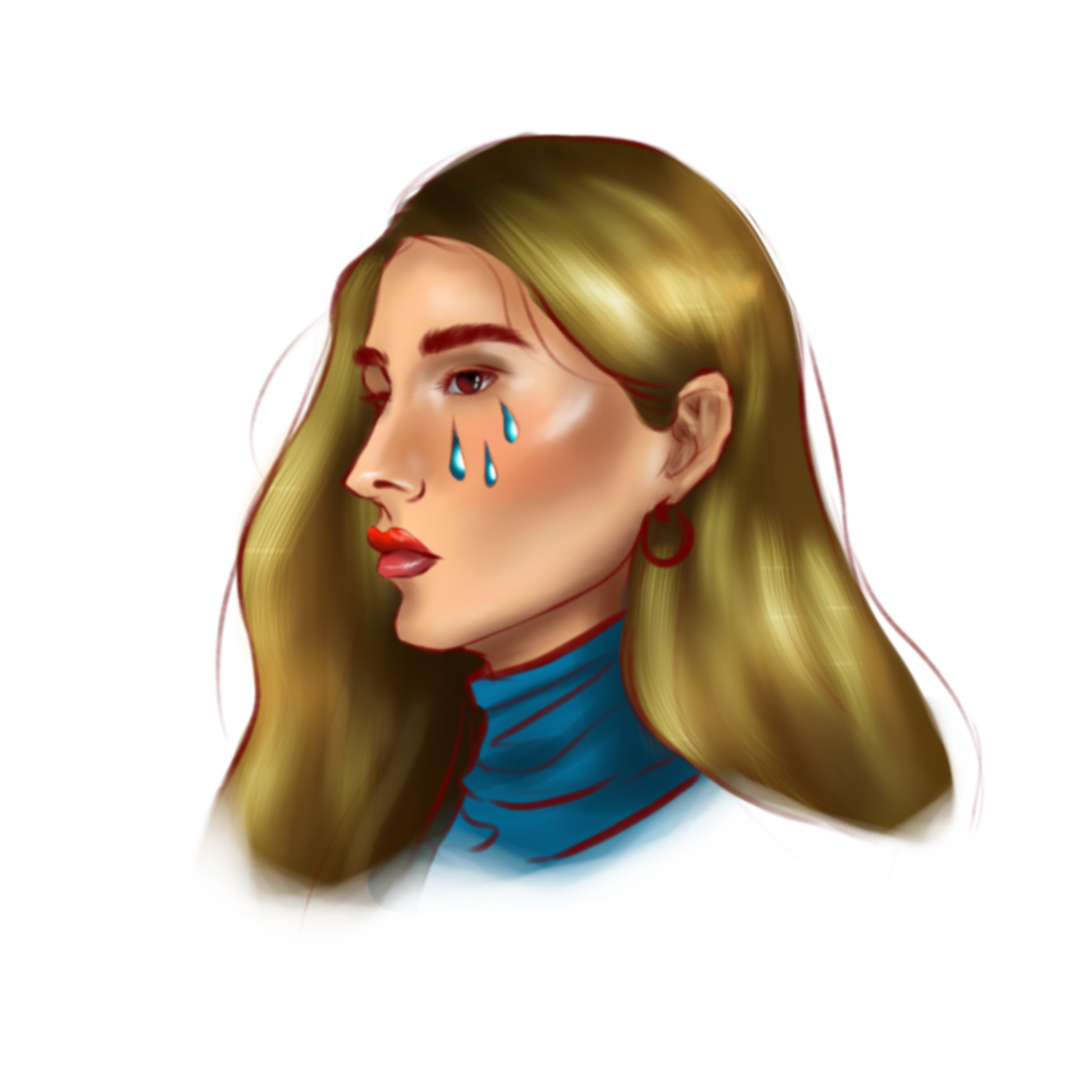 1400x1400 Digital Portrait On Behance