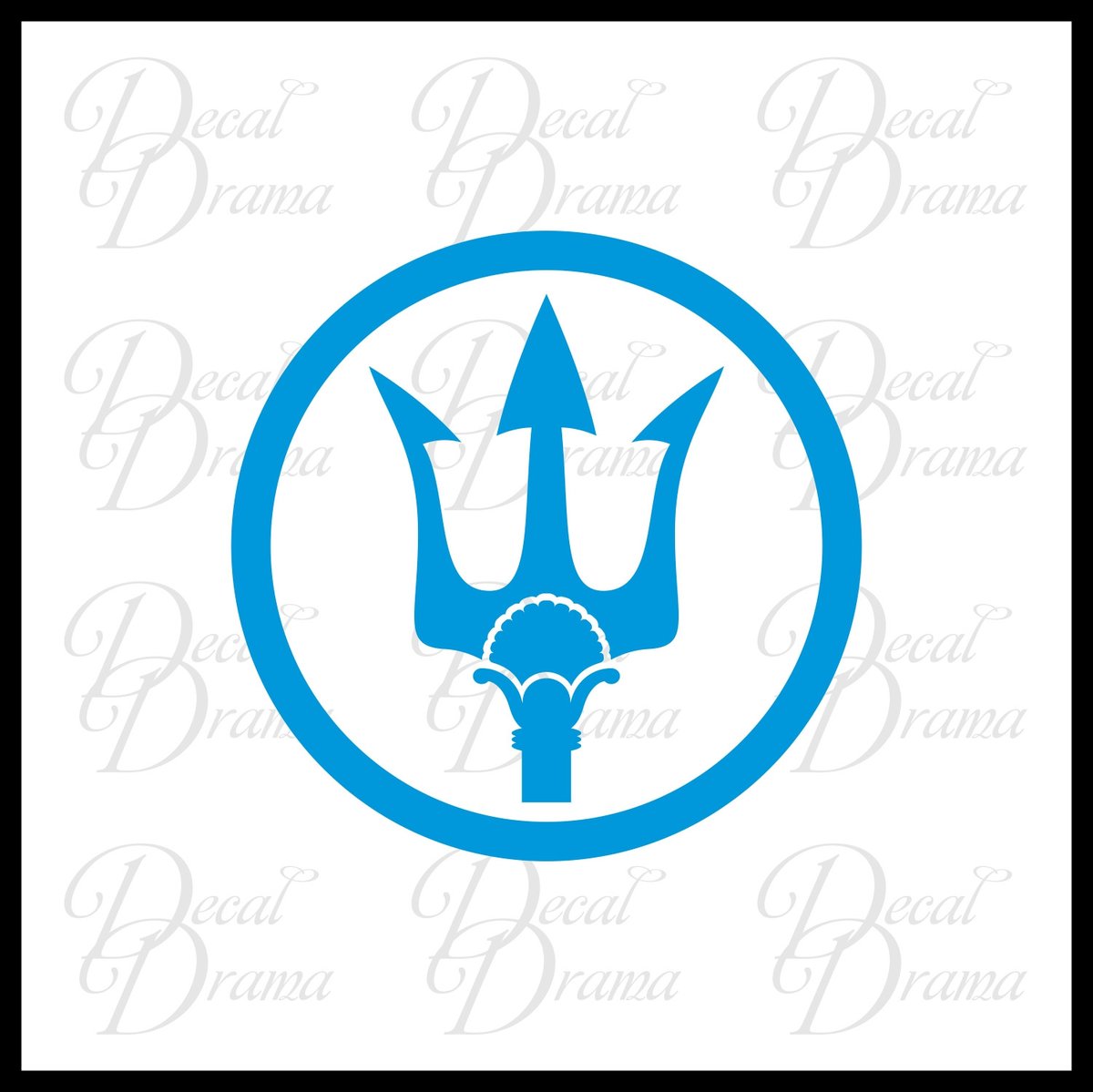 1200x1199 Poseidon Trident, Percy Jackson Inspired Fan Art Vinyl Carlaptop