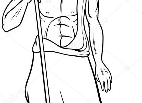 453x329 Poseidon Greek God Coloring Pages Dream The Goddess Of And Also