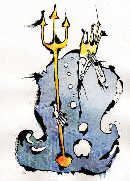 429x600 Poseidon Paintings Fine Art America