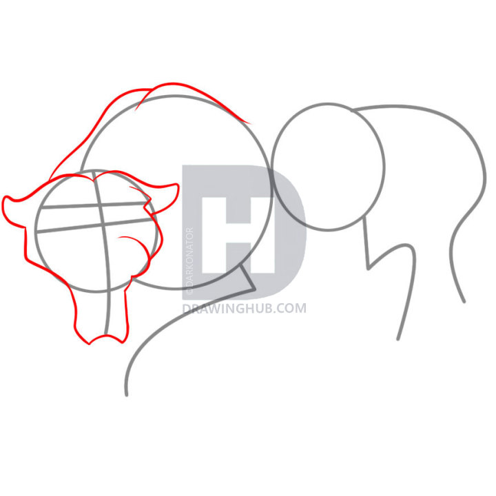 720x720 How To Draw A Black Panther, Step