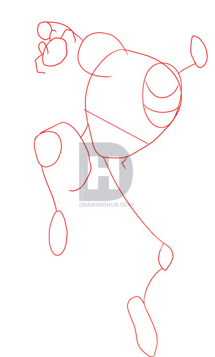 435x720 How To Draw Spiderman, Step