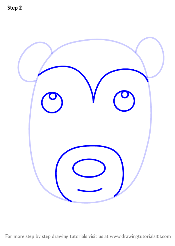 602x848 Learn How To Draw A Possum Face For Kids
