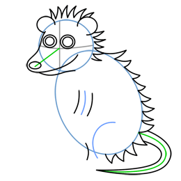 260x260 Cartoon Possum Step