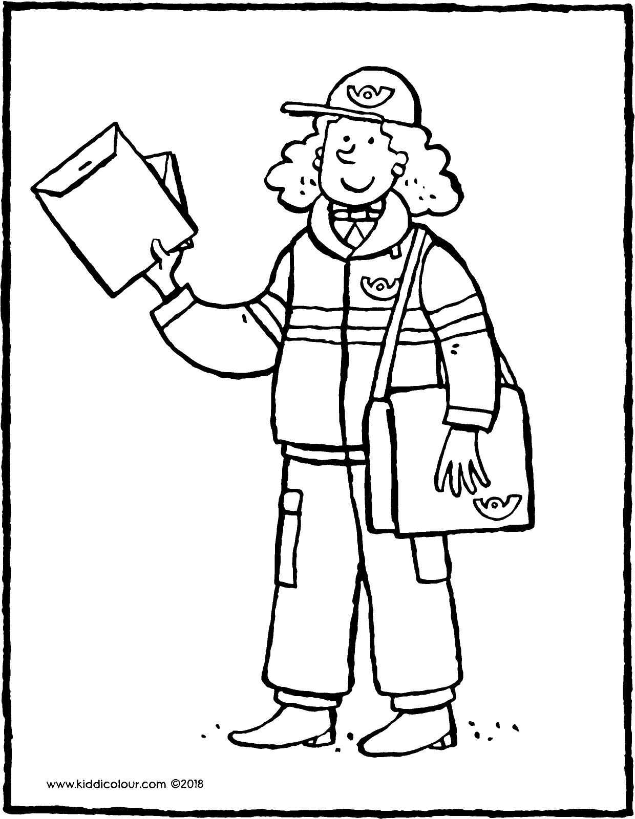 1240x1600 Postman Delivering The Post