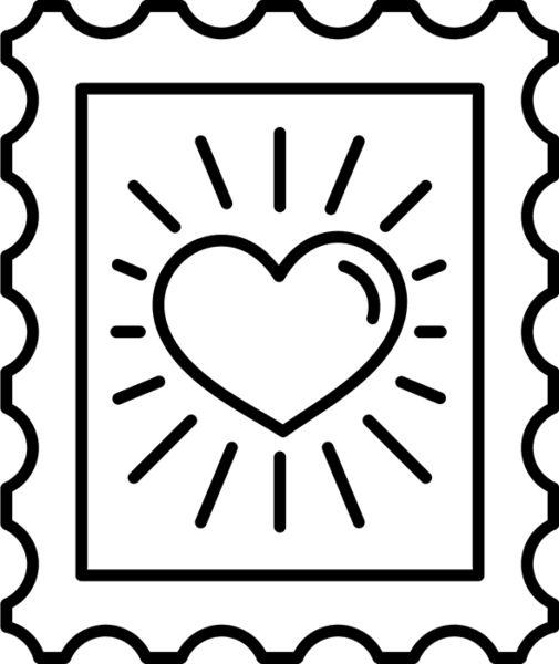 505x600 Wedding Postage Stamp Wedding Stamps Stamptopia