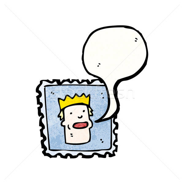 600x600 Cartoon Postage Stamp Vector Illustration Lineartestpilot