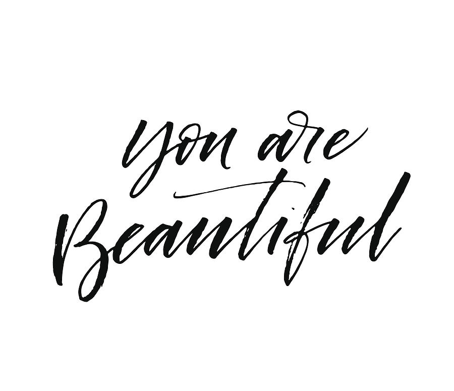 900x775 You Are Beautiful Postcard