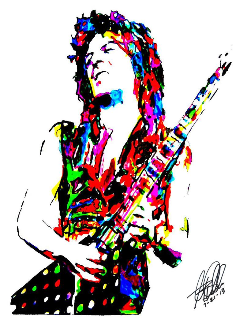 794x1059 Randy Rhoads Poster From Original Drawing X Etsy