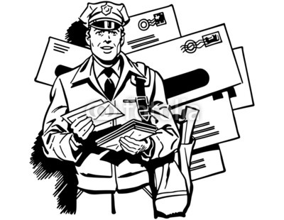 Postman Drawing | Free download on ClipArtMag