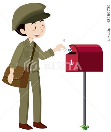 378x450 Illustration Postman Drawing Graphic Delivery Illustrations